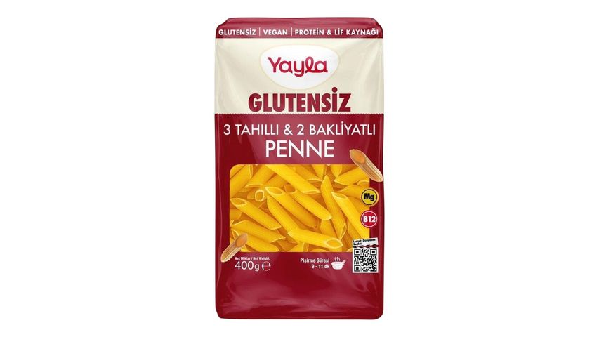 Yayla Gluten-Free Penne with 3 Grains & 2 Legumes 400 g