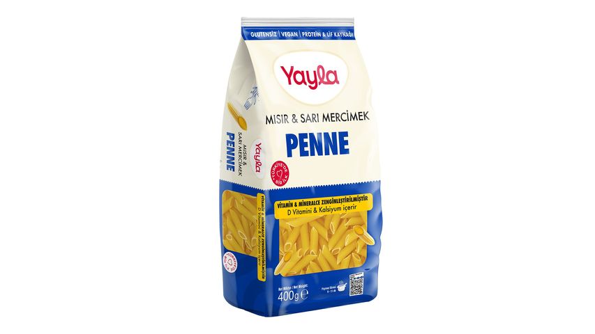 Yayla Corn & Yellow Lentil Penne 400 g