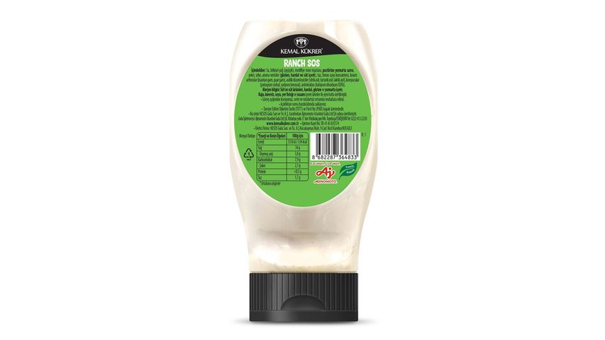 Kemal Kükrer Ranch Sos 250 ml