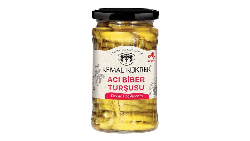 Kemal Kükrer Pickled Hot Peppers in Glass Jar 360 g