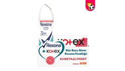 Rexona Shower Fresh Spray Deodorant 150 ml & Kotex Ultra Normal Value Pack