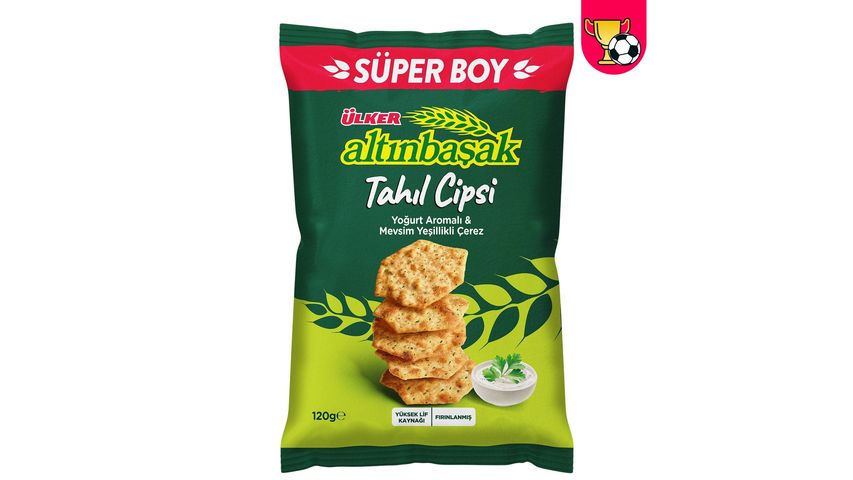 Ülker Altınbaşak Yogurt Flavored & Seasonal Greens Snack 120 g