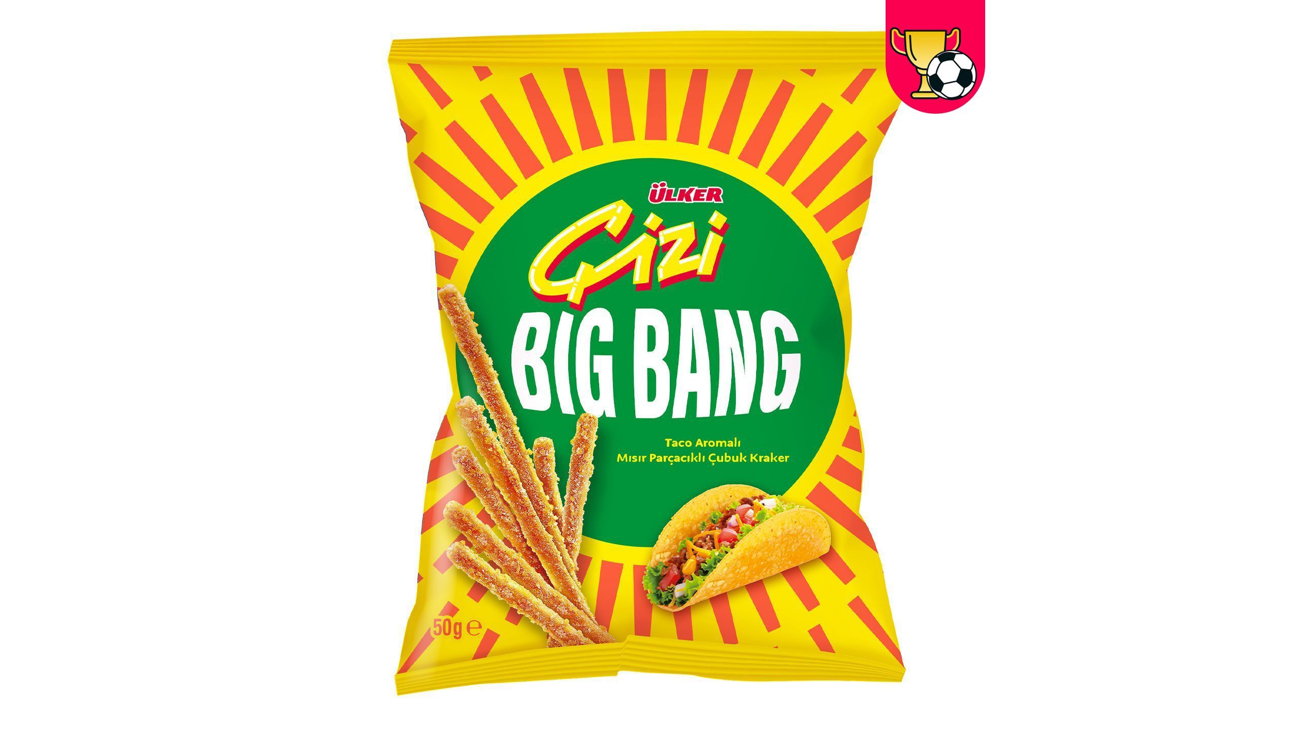 Buy Ülker Çizi Big Bang Taco Aromalı Mısır Parçacıklı Çubuk Kraker