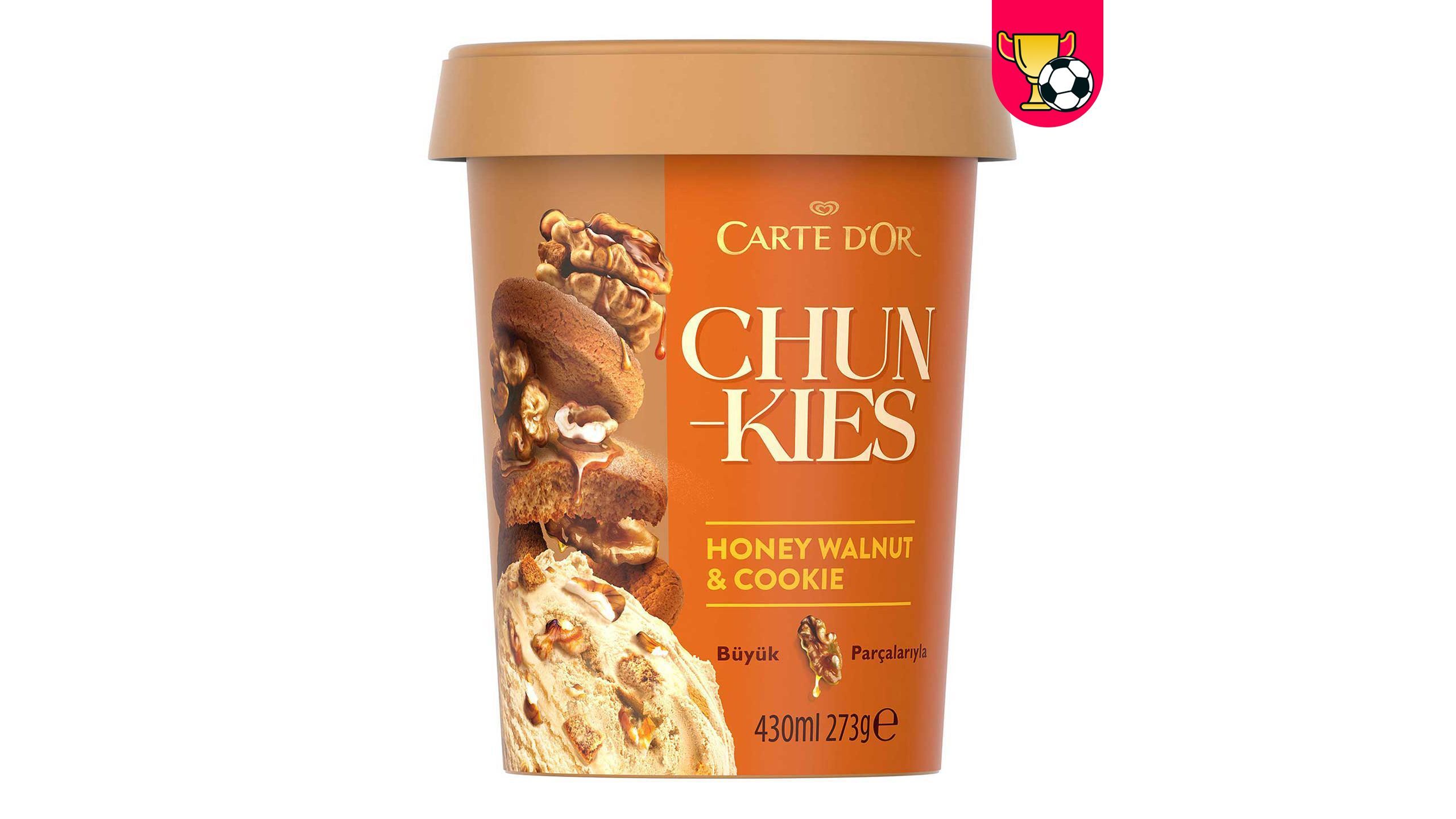 Algida Carte d'Or Chunkies Honey Walnut, Cookie and Caramel 430 ml