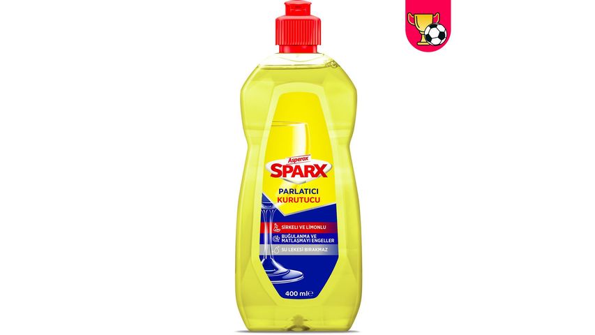 Asperox Sparx Bulaşık Makinesi Parlatıcı & Kurutucu Sirkeli ve Limonlu 400 ml