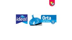 İdeal Orta Boy Çöp Torbası 15 Adet