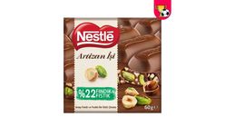 Nestle Artizan İşi Antep Fıstıklı ve Fındıklı Bol Sütlü Çikolata 60 g