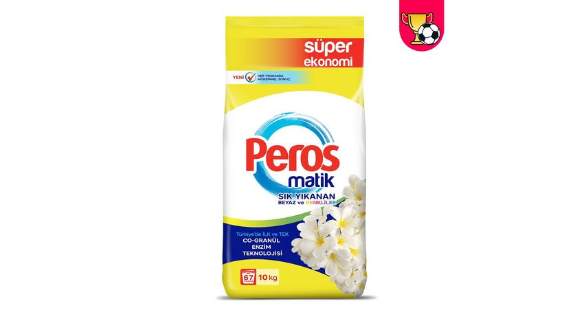 Peros Sık Yıkananlar Toz Çamaşır Deterjanı Yasemin Çiçeği 10 kg