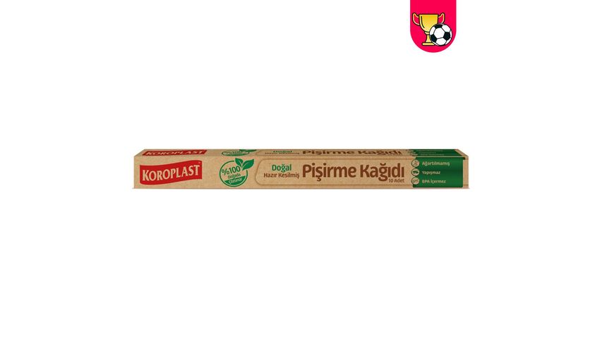 Koroplast Pre-Cut Baking Paper/Natural 10 pcs