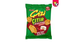 Ülker Çizi Crispy Aged Tulum Cheese & Roasted Pepper Snack 50 g