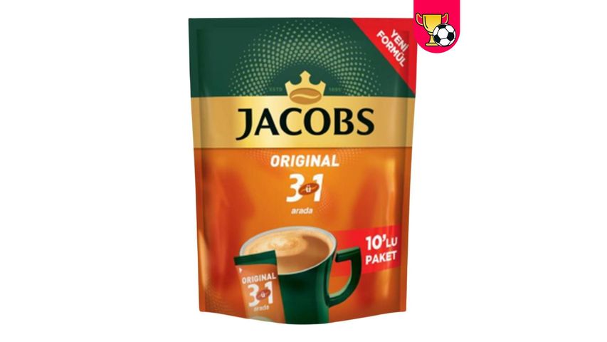 Jacobs 3'ü 1 Arada Original Kahve 10 x 16 g