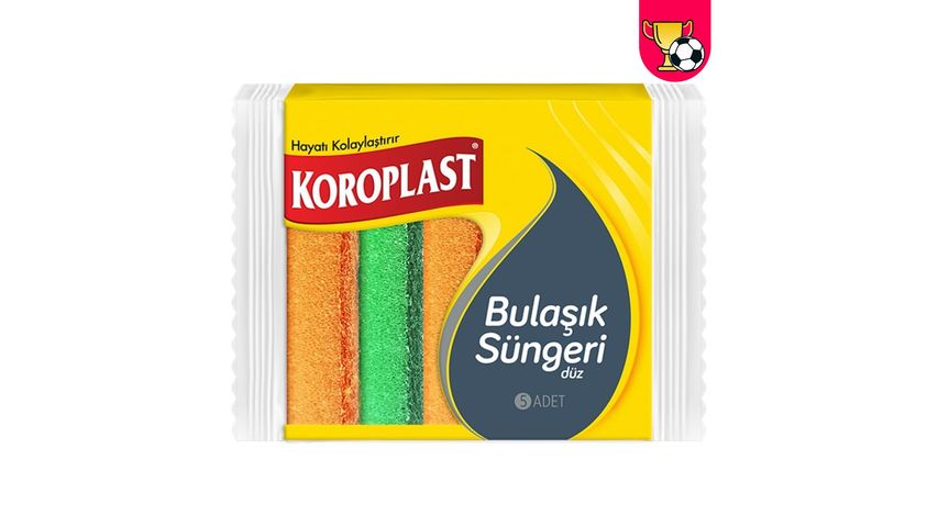 Koroplast Flat Dishwashing Sponge 5 Pieces