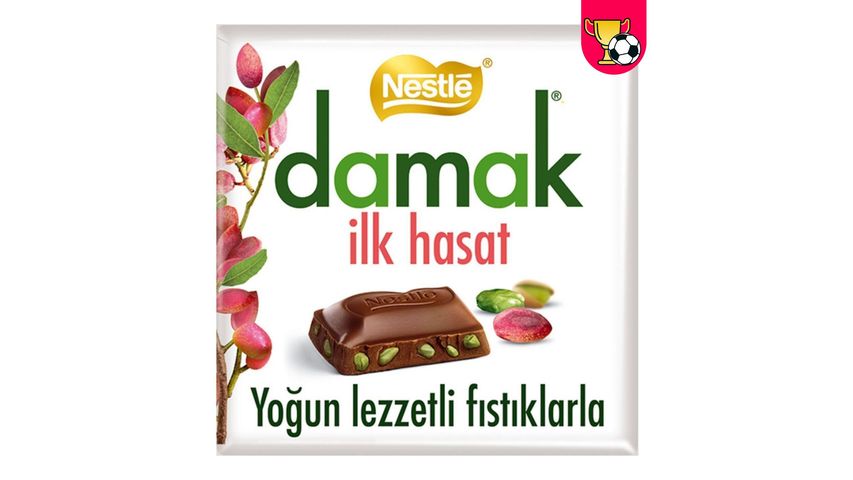 Nestlé Damak İlk Hasat Antep Fıstıklı Sütlü Çikolata 60 g