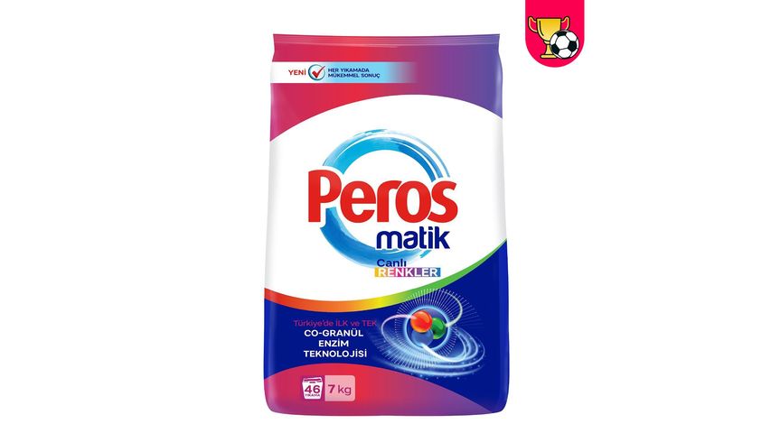 Peros Canlı Renkler Toz Çamaşır Deterjanı 7 kg