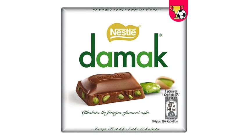 Nestle Damak Antep Fıstıklı Sütlü Çikolata 60 g