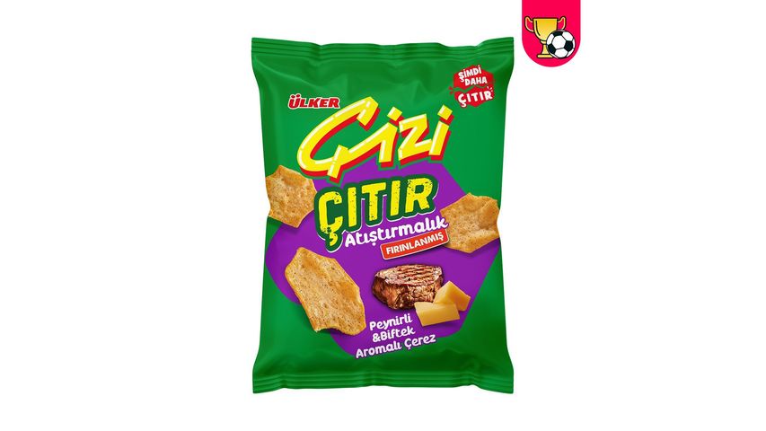 Ülker Çizi Crispy Cheese & Steak Flavoured Snack 50 g