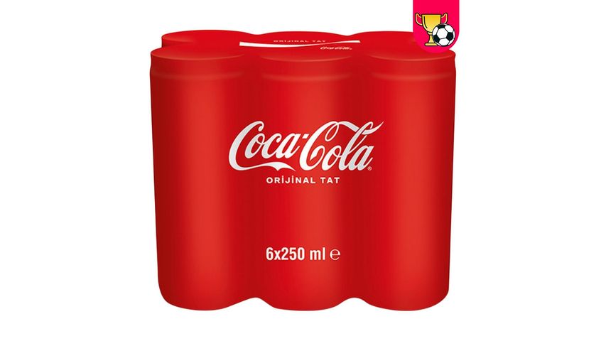 Coca-Cola Kutu 6 x 250 ml