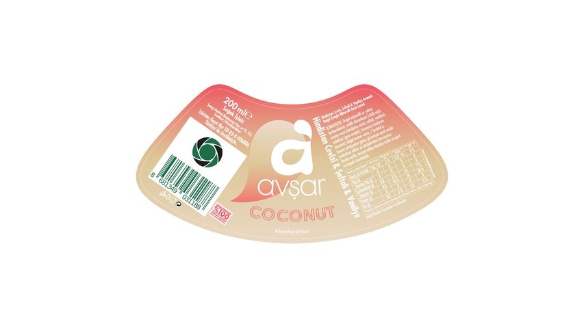 Avşar Coconut Aromalı Maden Suyu 6 x 200 ml