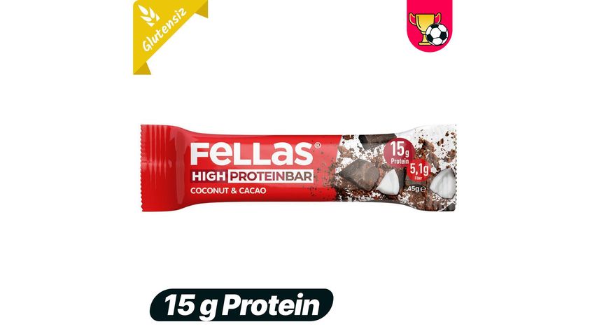 Fellas Coconut & Cocoa High Protein Bar 45 g
