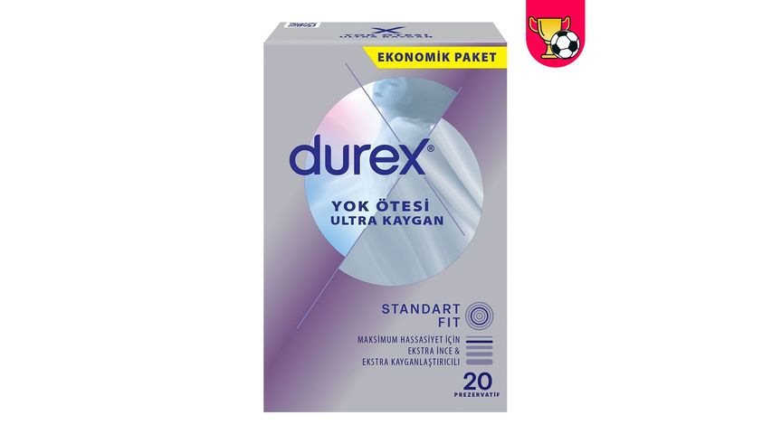 Durex Yok Ötesi Ultra Kaygan Prezervatif 20'li