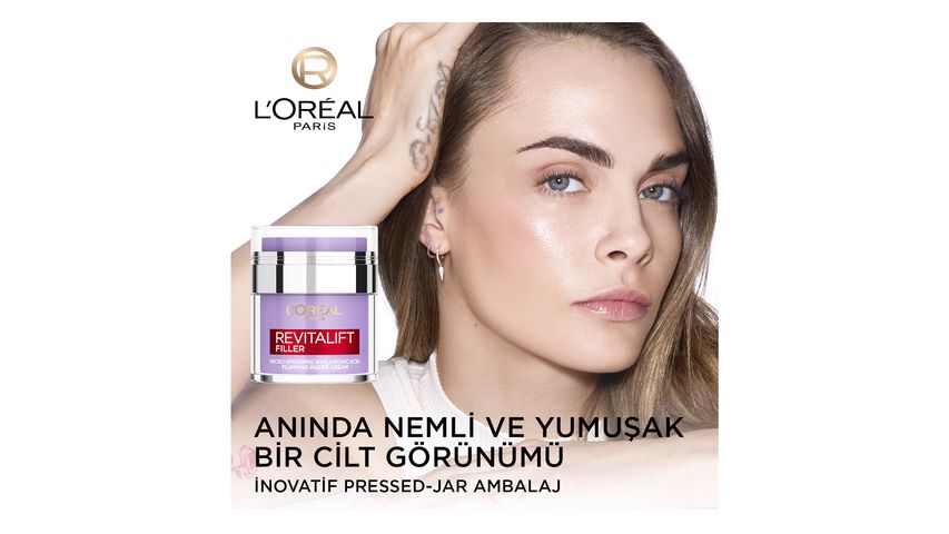 L'Oréal Paris Revitalift Filler Pressed Jar Dolgunlaştırıcı Su Bazlı Nemlendirici Yüz Kremi 50 ml