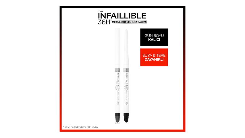 L'Oréal Paris Infaillible Meta Light Jel Göz Kalemi - Polar White
