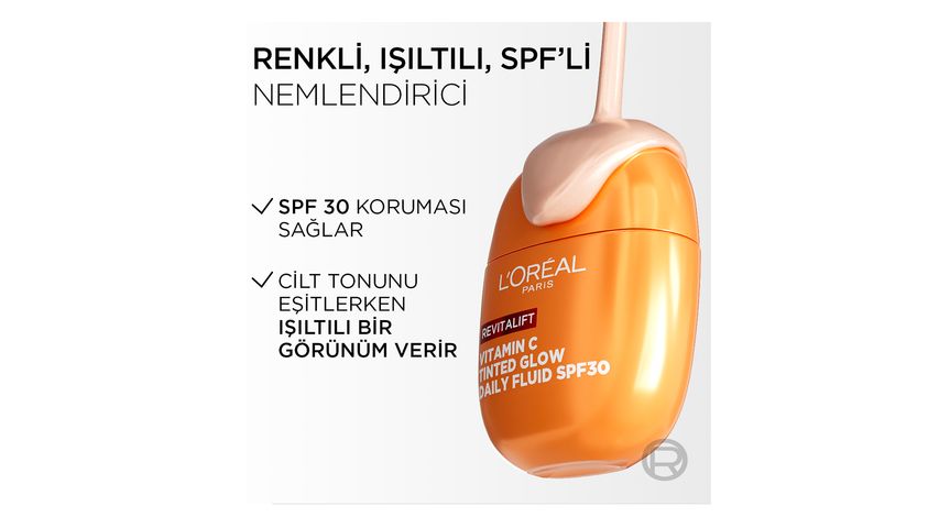 L'Oréal Paris Revitalift C Vitamini Renkli Işıltılı Nemlendirici Krem SPF 30