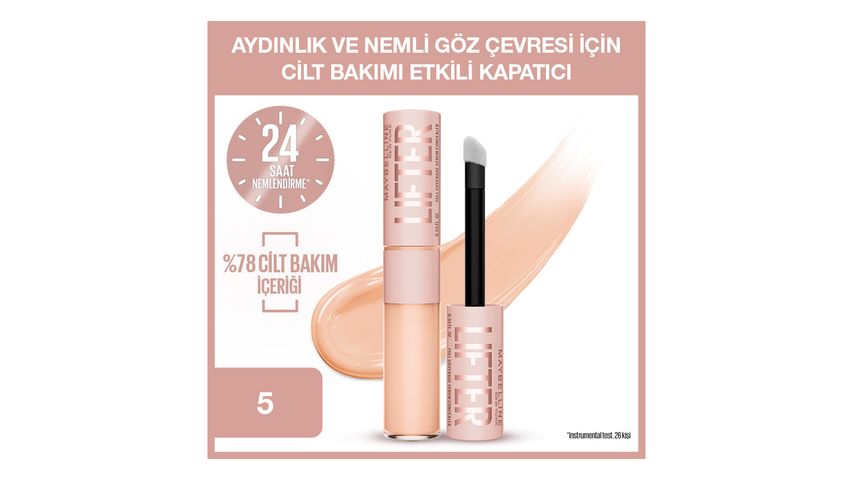 Maybelline New York Lifter Kafein & Peptit İçeren Nemlendiren ve Aydınlatan Kapatıcı - 05