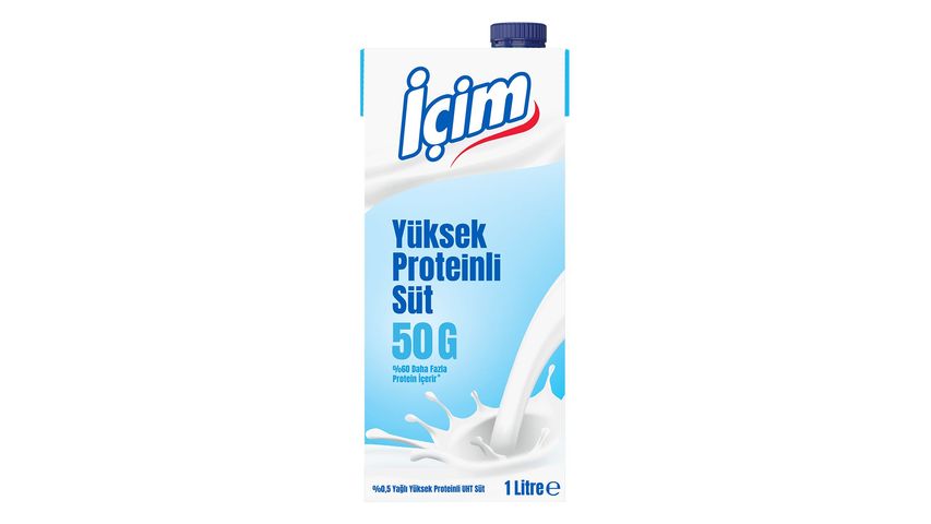 İçim Yüksek Proteinli Süt 1 L