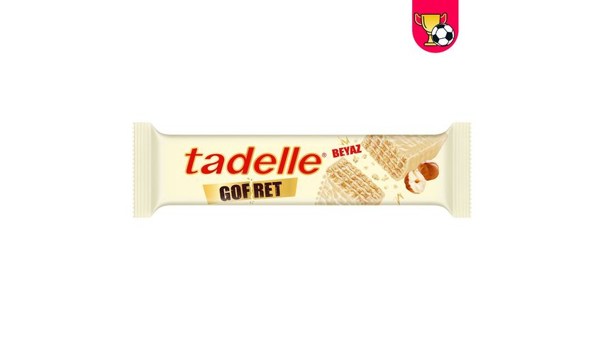 Tadelle Beyaz Çikolata Kaplı Sütlü Krema Dolgulu Gofret 28 g