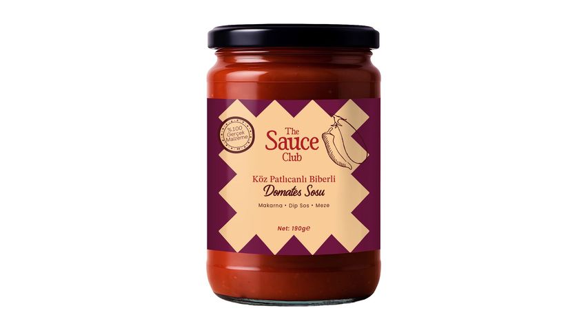 The Sauce Club Köz Patlıcanlı Biberli Domates Sosu 190 g