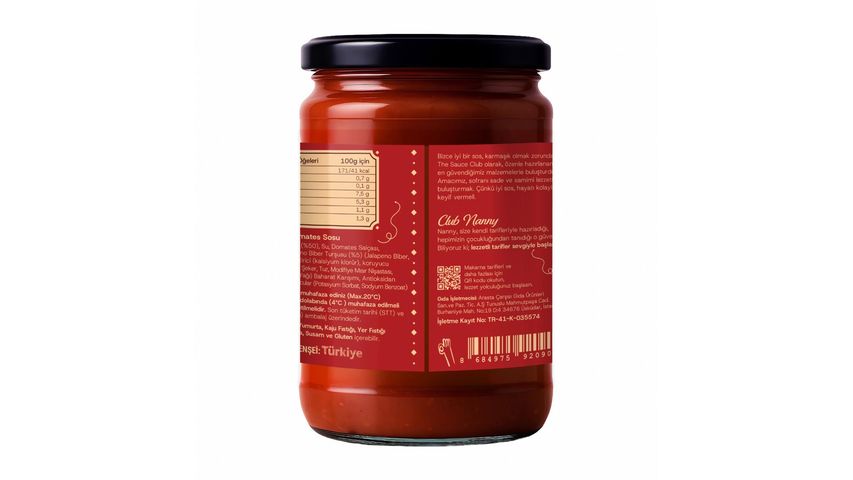 The Sauce Club Salsa Verde Domates Sosu 190 g