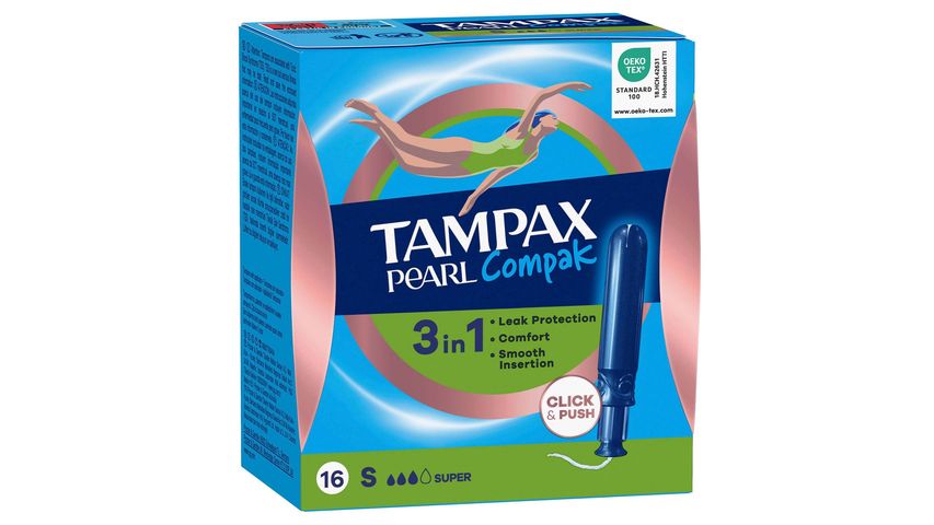 Tampax Tampon Pearl Compak Super 16’lı