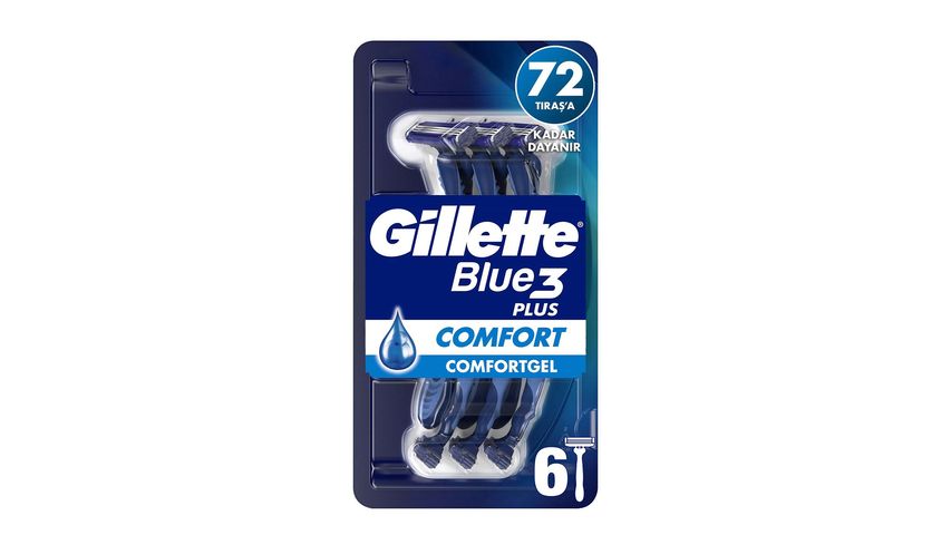 Gillette Blue 3 Comfort 6'lı