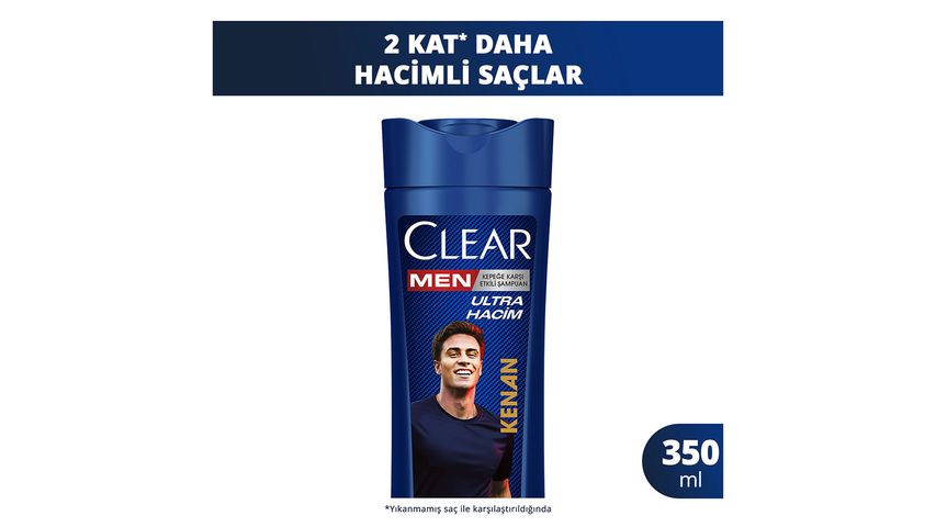 Clear Men Kepeğe Karşı Ultra Hacim Etkili Şampuan Legends Kenan Yıldız 350 ml