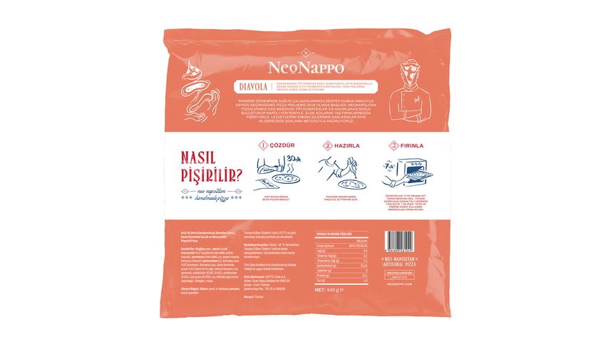 Neonappo Diavola Pizza 440 g