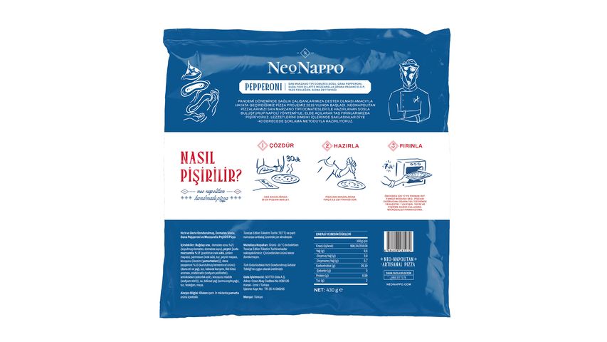 Neonappo Pepperoni Pizza 430 g