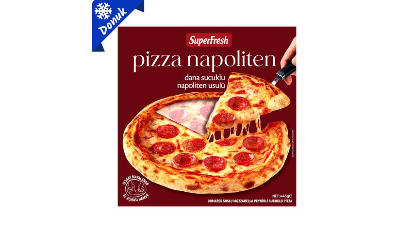 SuperFresh Napolitana Pizza with Beef Sausage 445 g