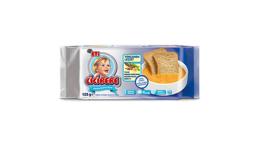 Eti Cicibebe Sugar-Free Bread 125 g