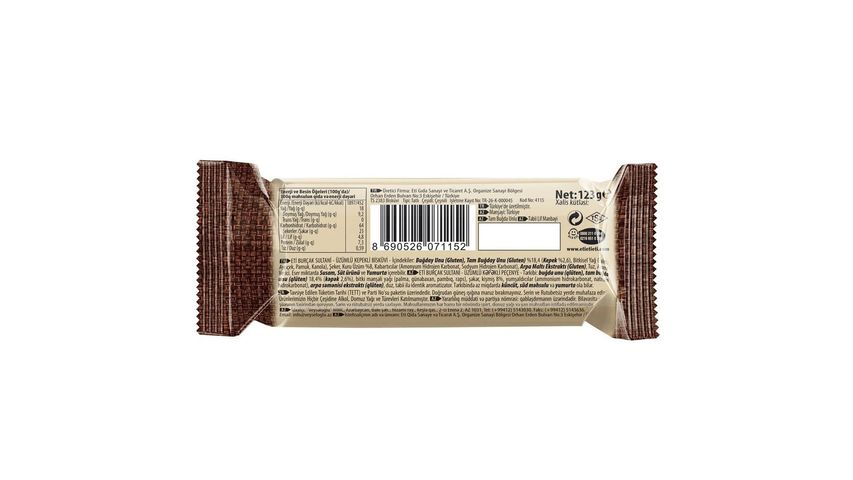 Eti Burçak Whole Wheat Biscuit with Sultana Raisins 123 g