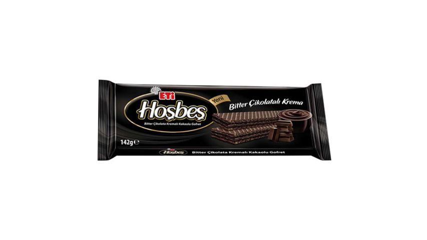 Eti Hoşbeş Bitter Çikolata Kremalı Gofret 142 g