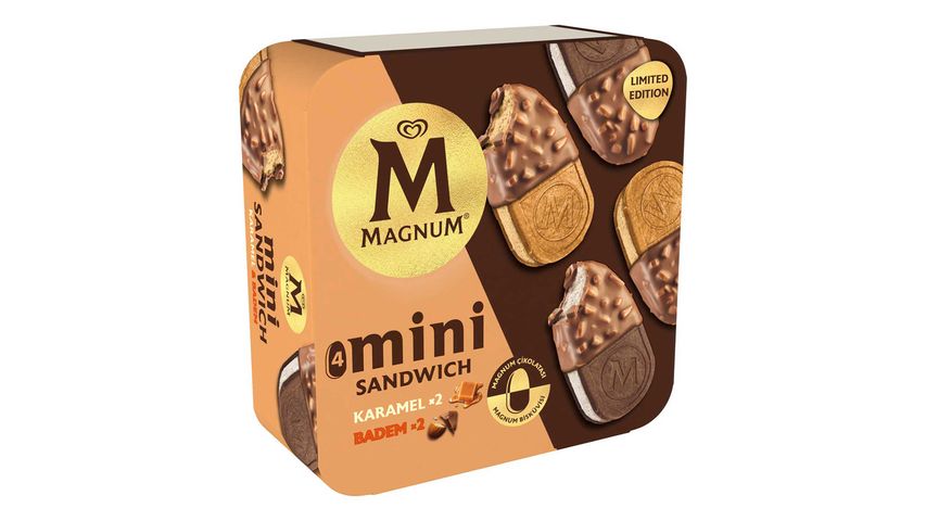 Magnum Sandwich Mini Karamel & Badem 400 ml