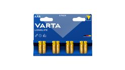 VARTA Longlife AAA Alkaline Batteries 8-Pack