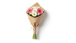 Papatya & Pembe Gerbera Buketi 45 cm