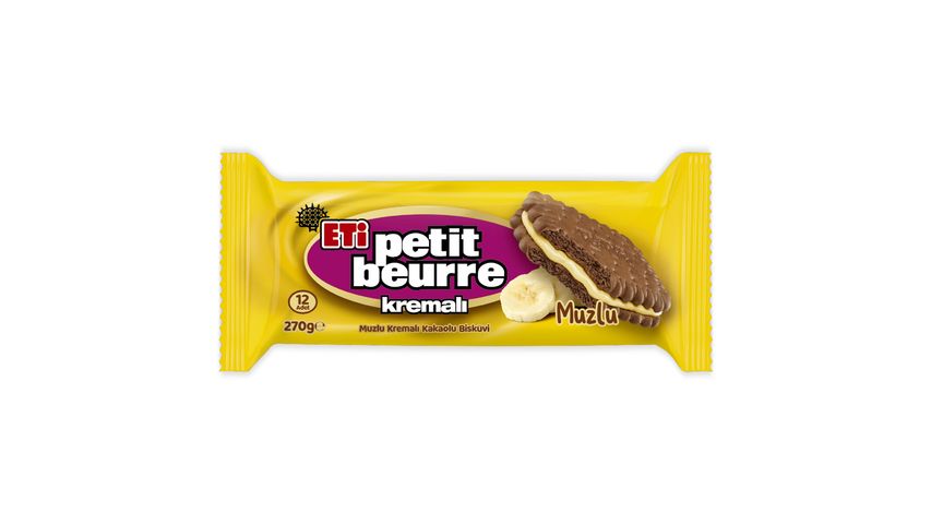 Eti Petit Beurre Muzlu Kremalı Kakaolu Bisküvi 270 g