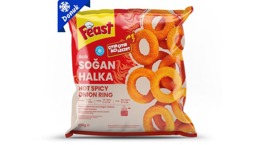 Feast Dondurulmuş Acılı Soğan Halkası 450 g