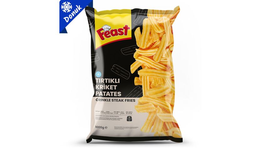 Feast Frozen Crinkle-Cut Cricket Potatoes 1 kg