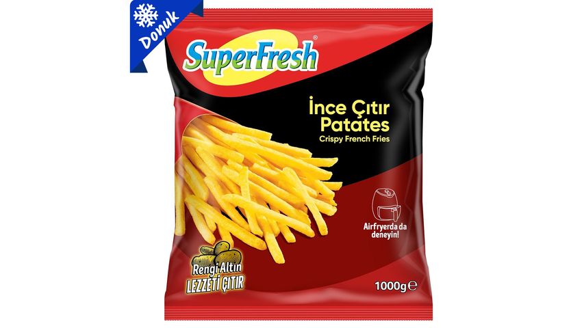 SuperFresh Dondurulmuş Çıtır Çubuk Patates 1 kg
