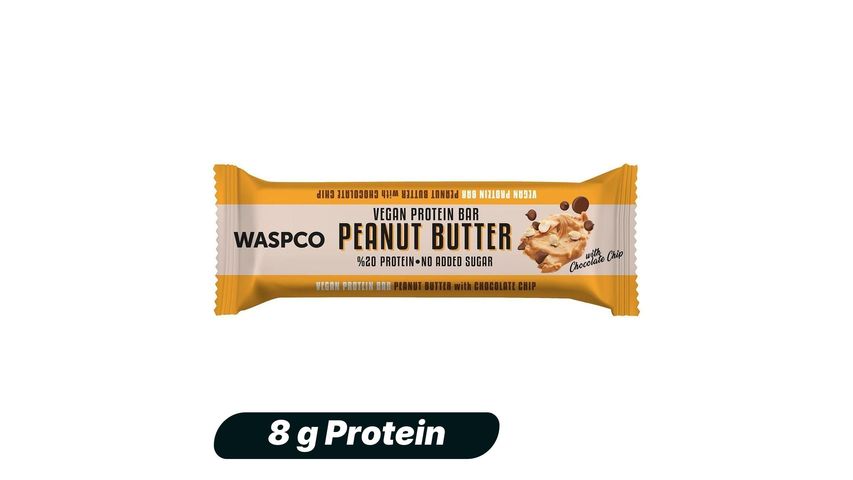 Waspco Fıstık Ezmeli ve Çikolata Parçalı Protein Bar 40 g