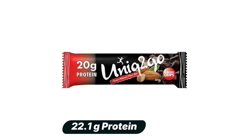 Uniq2go Power Bademli ve Proteinli Bar 65 g